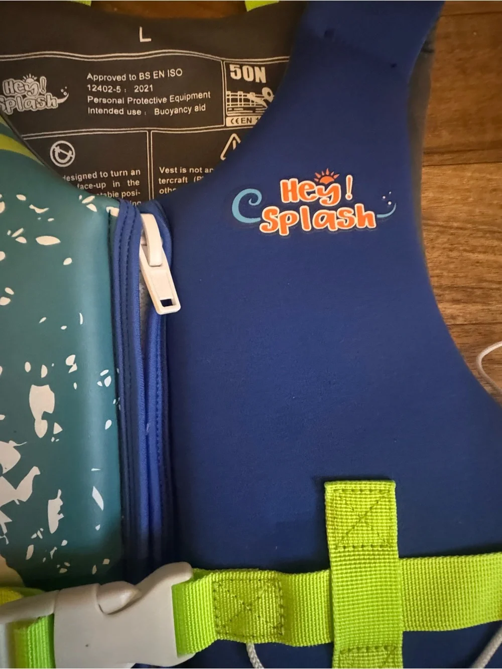 Hey Splash Kids Swimming Vest Buoyancy Aid Size L 6 to 9 Years